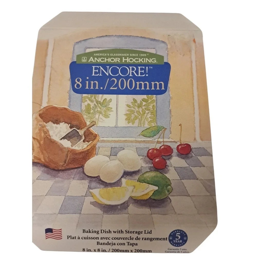 Anchor Hocking Encore 8in X 8in Baking Dish With Lid